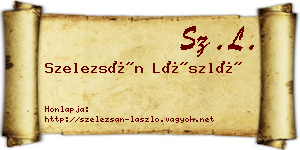 Szelezsán László névjegykártya